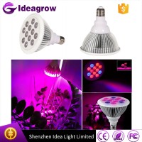 Hot selling red 630nm blue 460nm led grow light par38 12w 24w led grow bulb canada E27 led grow light